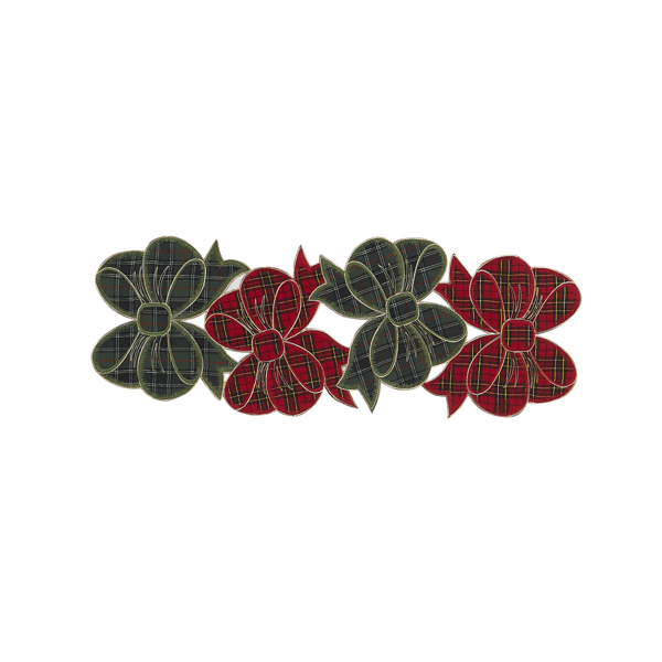 Avanti Plaid Bows 36in. Centerpiece