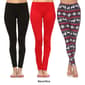 Womens White Mark 3pk. Leggings - image 4