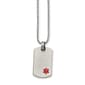 Mens Gentlemen's Classics(tm) Small Dog Tag Medical Pendant Necklace - image 1