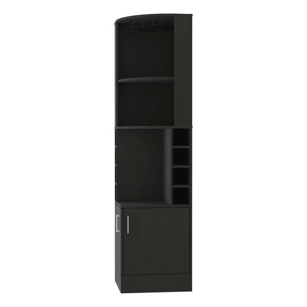 FM FURNITURE Kava Delhi Black Corner Bar Cabinet - image 