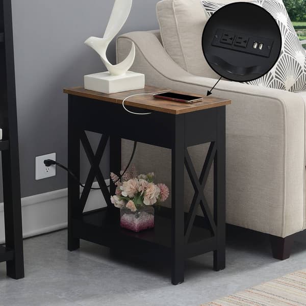 Convenience Concepts Oxford Flip Top End Table
