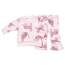 Baby Girl (NB-9M) bon bebe(R) 2pc. Leopard Top & Leggings Set