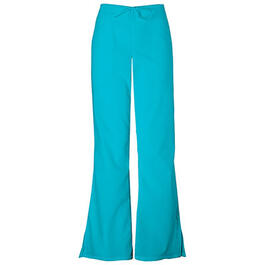 Plus Size Cherokee Work Wear Flare Pants - Turquoise