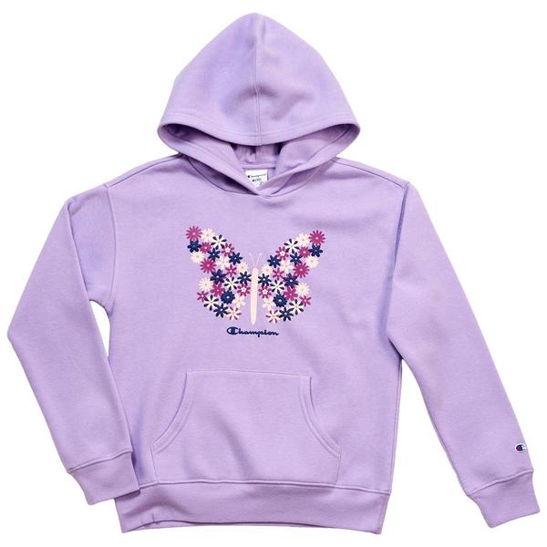 Girls (7-16) Champion(R) Floral Butterfly Pullover Hoodie
