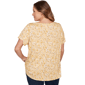 Plus Size Emaline Key Items Short Sleeve Ditsy Floral Tee - image 2