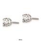 Pure Fire 14kt. Gold 2/3ctw. 4-Prong Diamond Screw-Back Earrings - image 4