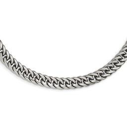 Mens Gentlemen's Classics(tm) Steel Double Curb Chain Necklace