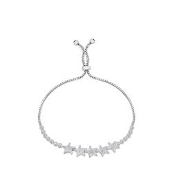 Accents Sea Life Silver Diamond Accent Star Bracelet
