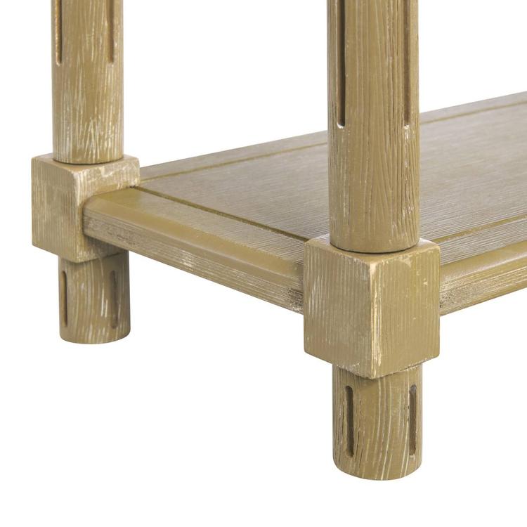 New Ridge Home Goods Harrison Side End Tables w/ Shelf - Oak