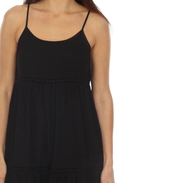 Womens White Mark Scoop Neck Tiered Maxi Dress