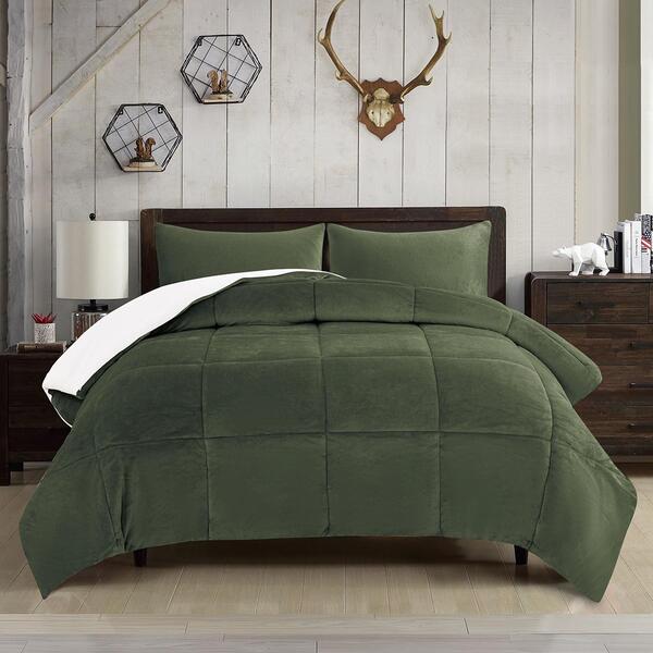 Mountain Ridge 3pc. Sherpa Comforter - image 