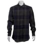 Mens Big & Tall Mountain Ridge Flannel Shirt-Black/Blue/Charcoal - image 2