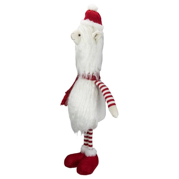 Northlight 26in. Plush Standing Striped Llama Christmas Figurine