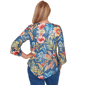 Petite Alfred Dunner Classics 3/4 Sleeve Garden Floral Blouse - image 2