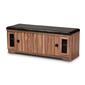 Baxton Studio Valina 2 Door Wood Shoe Storage Bench - image 5