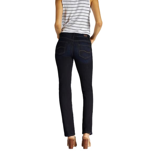 Petites Lee Ultra Lux Mid Straight Leg Jeans With Flex Motion