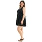 Juniors Plus No Comment Lace Neck Tiered Shift Dress - image 5