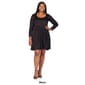 Plus Size 24/7 Comfort Apparel Babydoll Knee Length Dress - image 5