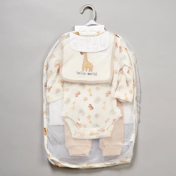 Baby Boy (NB-6M) Kyle & Deena® 7pc. Hello World Hanging Gift Set