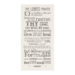 Artisan Home The Lord''s Prayer Canvas Wall Decor