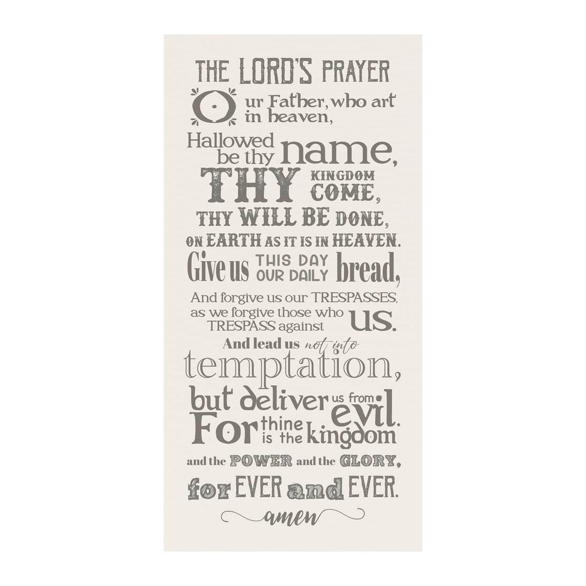 Artisan Home The Lord''s Prayer Canvas Wall Decor