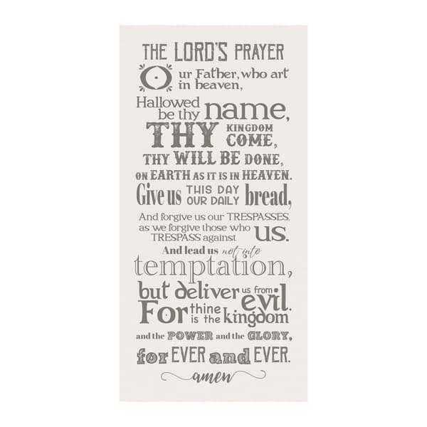 Artisan Home The Lord''s Prayer Canvas Wall Decor