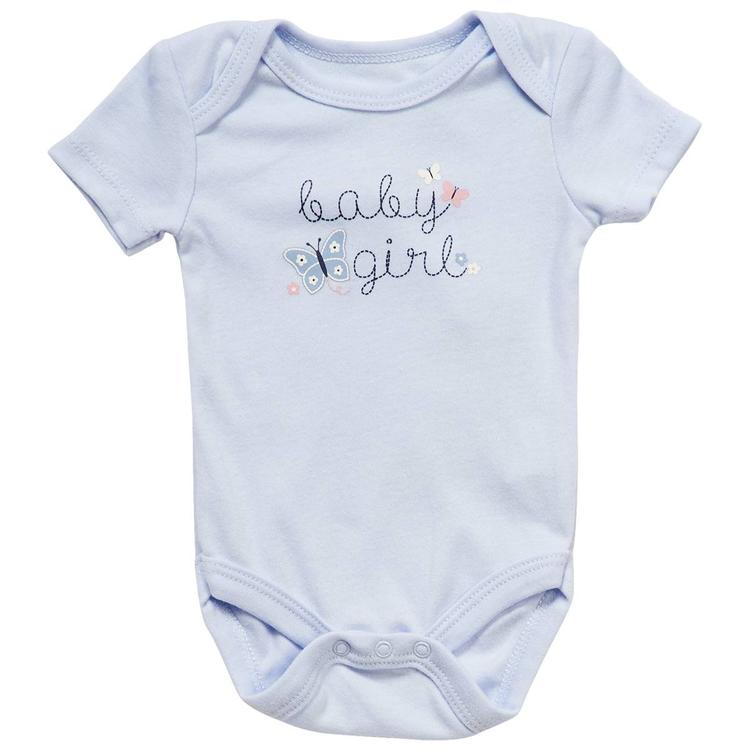 Baby Girl (NB-9M) baby views® Baby Girl Short Sleeve Bodysuit