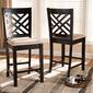 Baxton Studio Caron Wood Counter Height Pub Chairs - Set of 2 - image 1