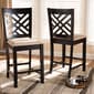 Baxton Studio Caron Wood Counter Height Pub Chairs - Set of 2 - image 1