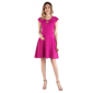 Plus Size 24/7 Comfort Apparel Keyhole Neck Maternity Dress - image 1