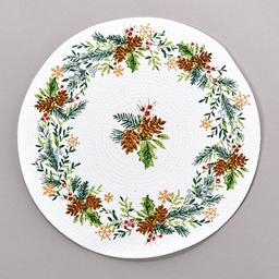 Kay Dee Sage Santa Braided Placemat