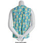 Plus Size Napa Valley Florida Keys Floral Pleat Sleeveless Henley - image 2