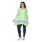 Plus Size White Mark Antonia Cold Shoulder Tunic Top - image 3