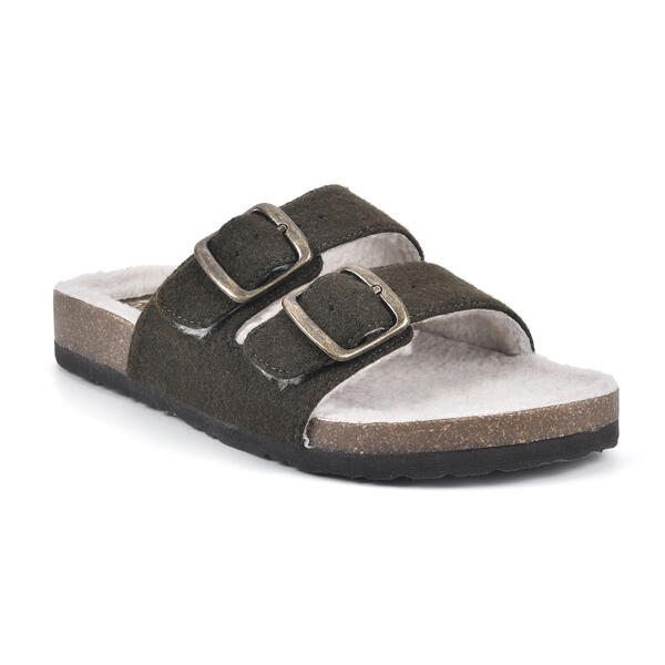 Womens White Mountain Helga Felt with Faux Fur Footbeds&#40;tm&#41; Sandals - image 