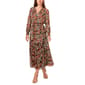 Womens MSK Long Sleeve Floral Chiffon Tier Maxi Dress - image 1