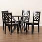 Baxton Studio Anila Dark Brown Finished Wood 5pc. Dining Set - image 8