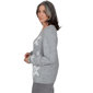 Petite Alfred Dunner Vail Snowflake Pearl Heathered Sweater - image 4