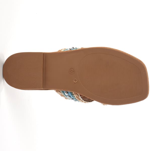 Womens Capelli New York Woven Beaded Slides