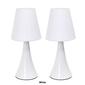 Simple Designs Valencia Mini Touch Table Lamp w/Shades - Set of 2 - image 8