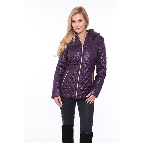 Womens White Mark Puffer Jacket - image 