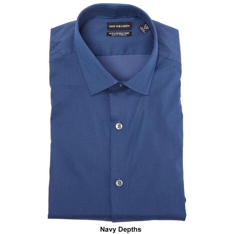 Mens Van Heusen® Wrikle Free Slim Fit Dress Shirt