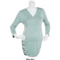 Womens Times Two Bracelet Sleeve V-Neck Maternity Nursing Top - image 3