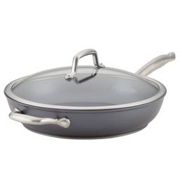 Anolon(R) Accolade 12in. Hard-Anodized Nonstick Deep Frying Pan