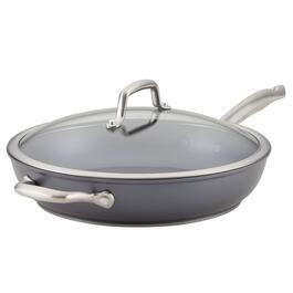 Anolon&#40;R&#41; Accolade 12in. Hard-Anodized Nonstick Deep Frying Pan