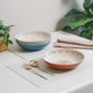 Sango Siterra Glazed Garden Speckled Floral Pasta Bowls -Set of 4 - image 4