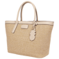 Tommy Bahama Woven Straw Beach Tote with Pineapple Charm - image 3