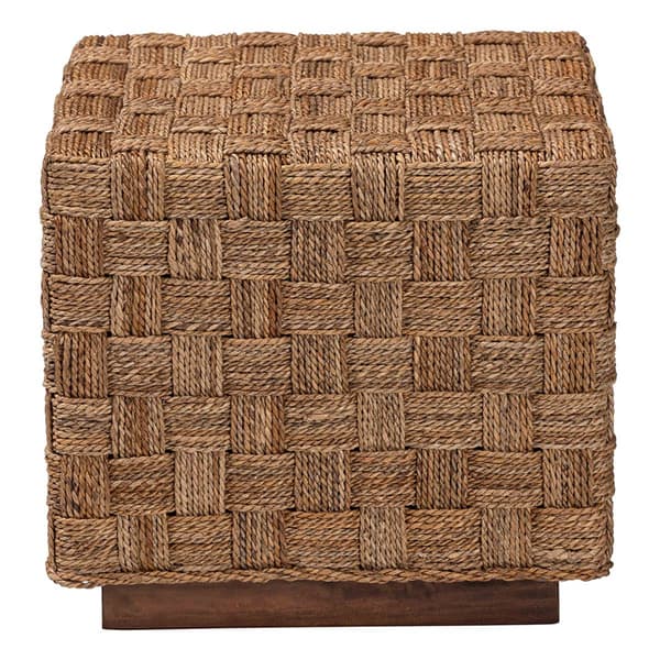 bali & pari Karina Bohemian Natural Seagrass End Table