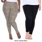 Plus Size White Mark 2pk. Mixed Leggings - image 3