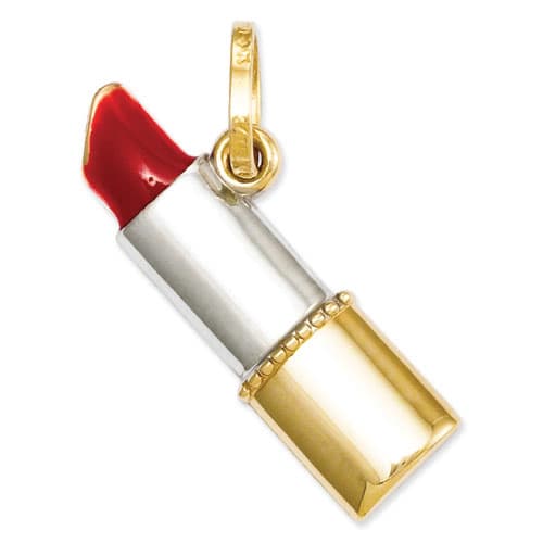 Gold Classics(tm) 14k. Lipstick Charm - image 
