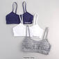 Girls Bebe 3pk. Seamless Jacquard Logo Bralette - image 3